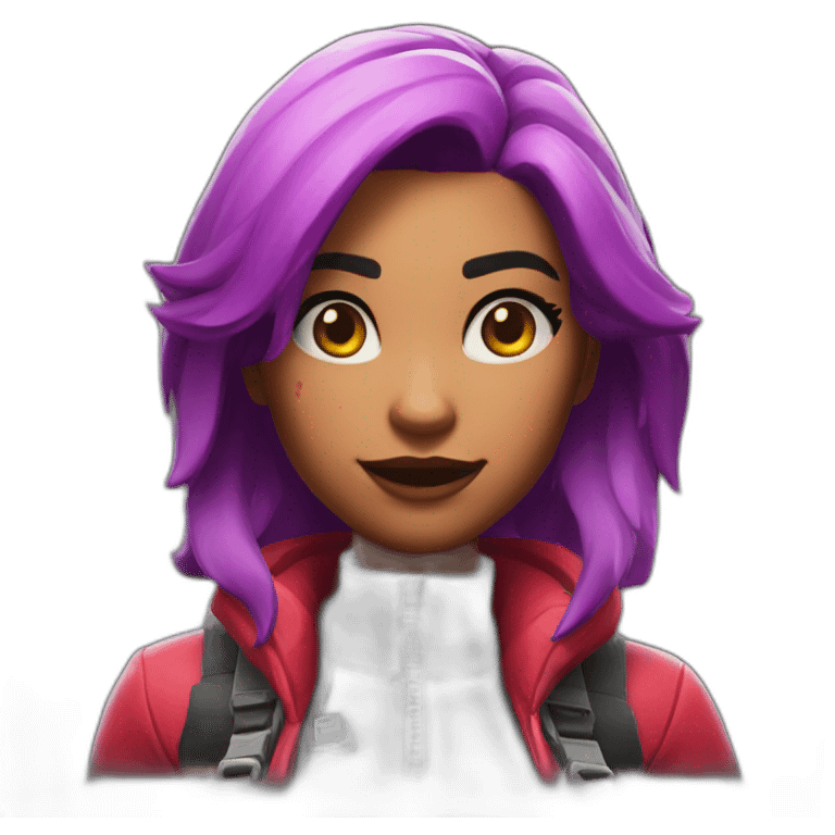 Mia Assaillant rouge skin fortnite emoji