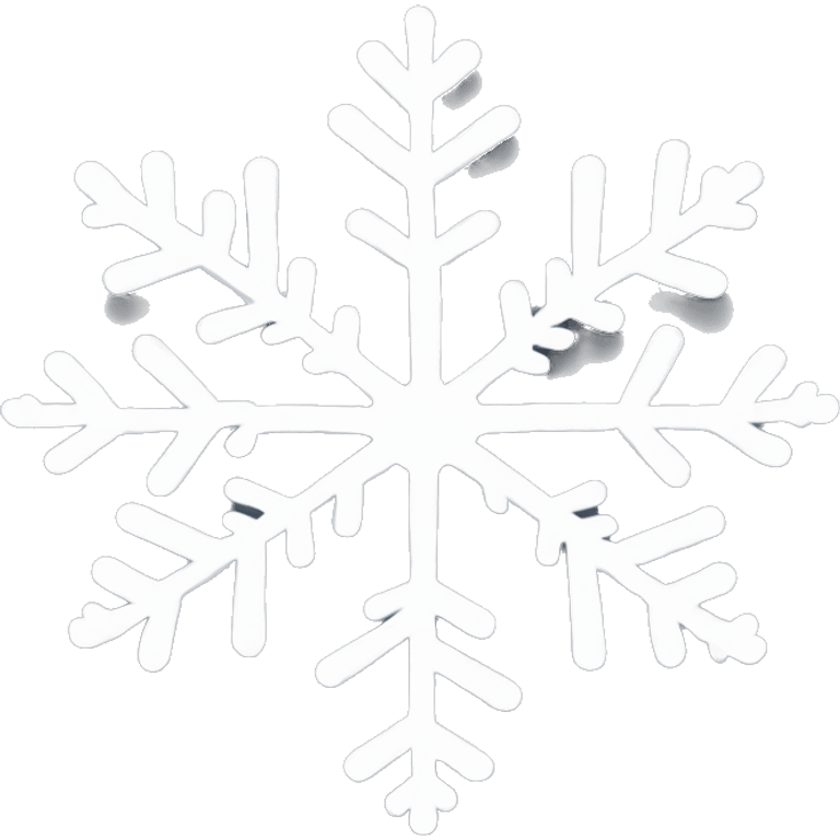 Heart shaped snowflake  emoji