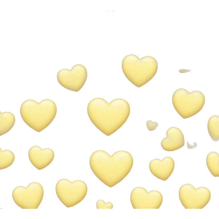 Light pastel yellow heart emoji