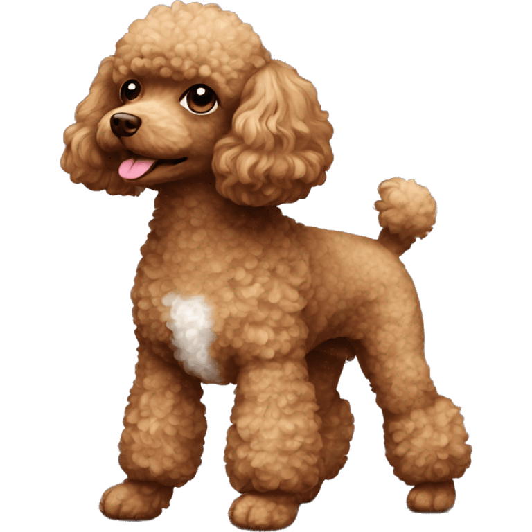 Toy poodle,brown emoji