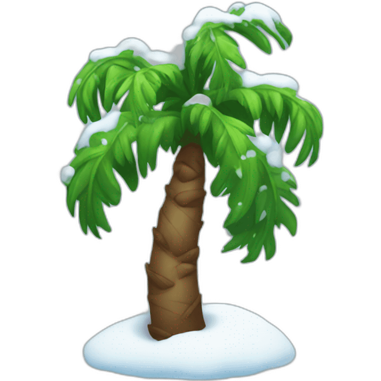 palm in the snow emoji