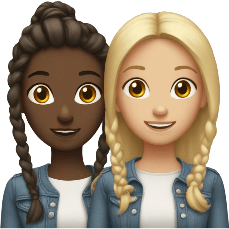 two girl best friends in boston emoji