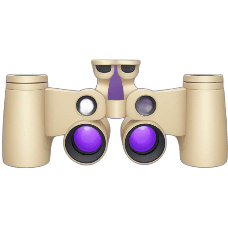 purple binoculars emoji