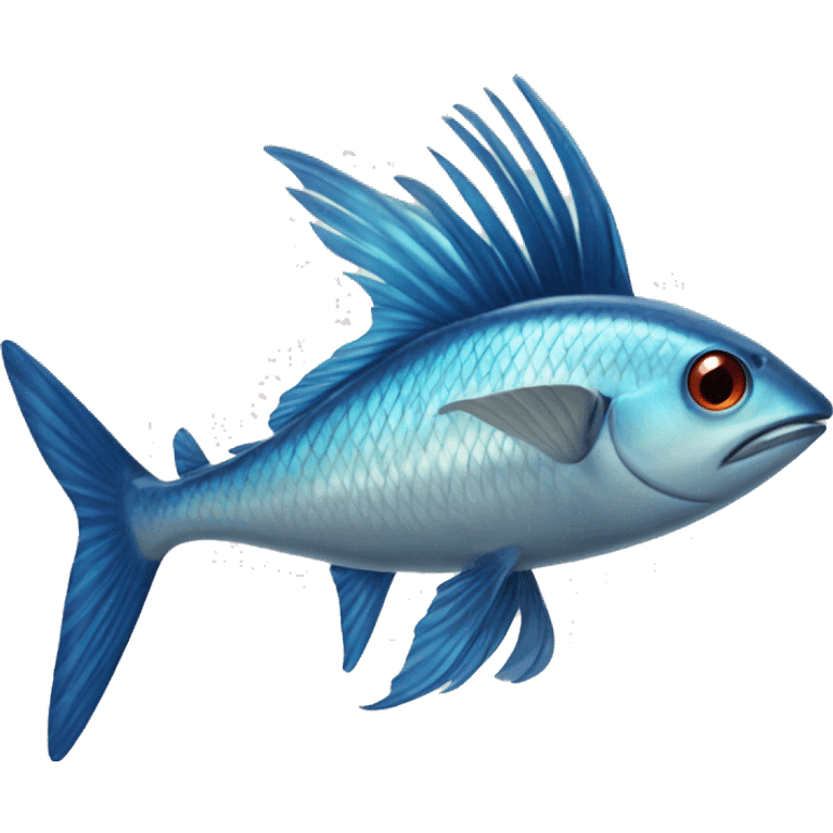 The Exocoetidae flying fish emoji