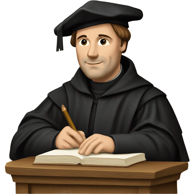 Martin Luther Germany writing emoji