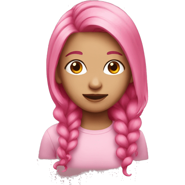 pink hair girl emoji