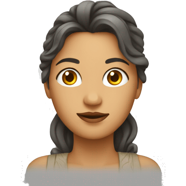 Mujer con lente emoji