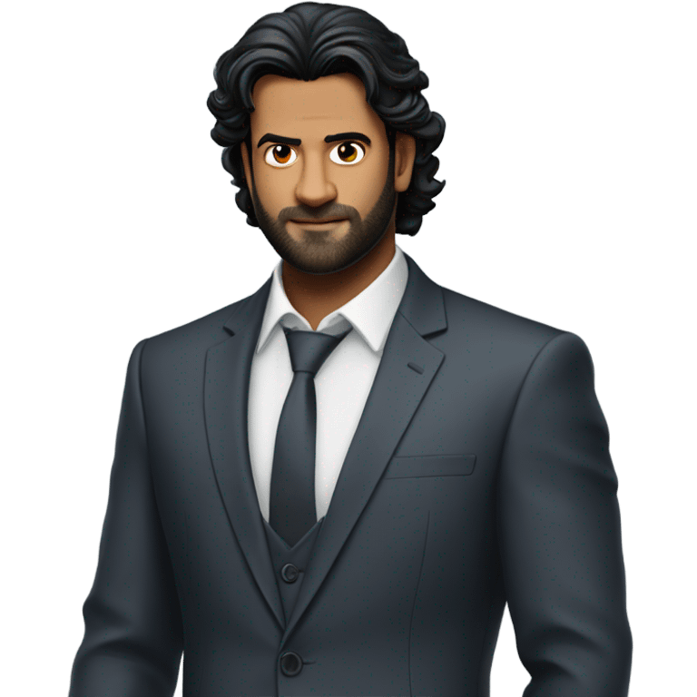 Prabhas in suit emoji