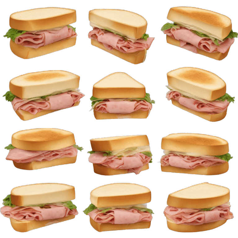 sandwiches with mortadella bologn emoji