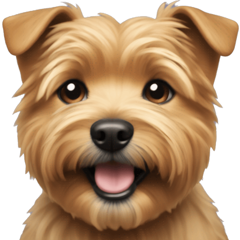 Norfolk terrier smiling emoji