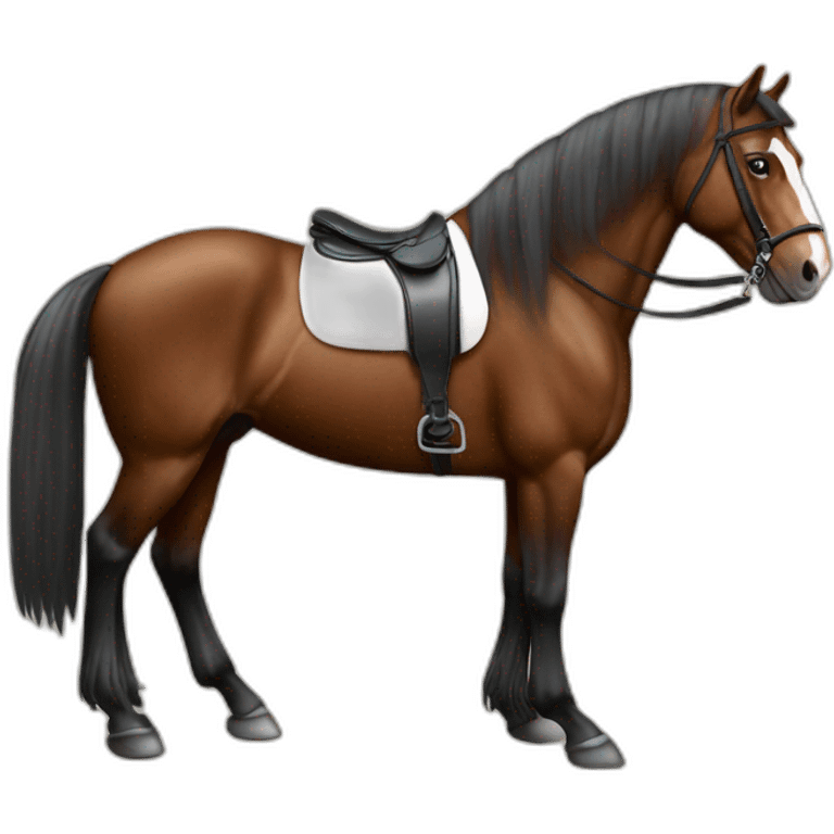 Cheval sur macron emoji