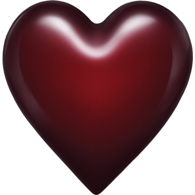 dark red glass heart emoji