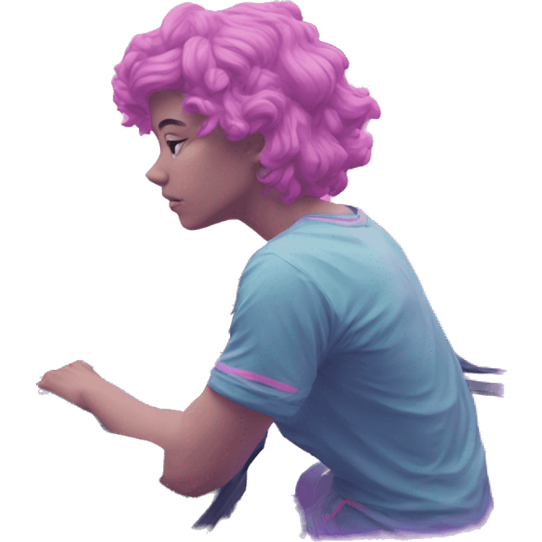 Vaporwave gamer emoji