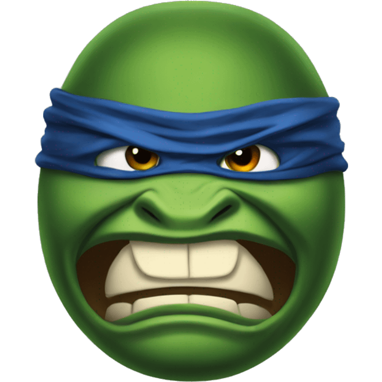 ninja turtle angry emoji