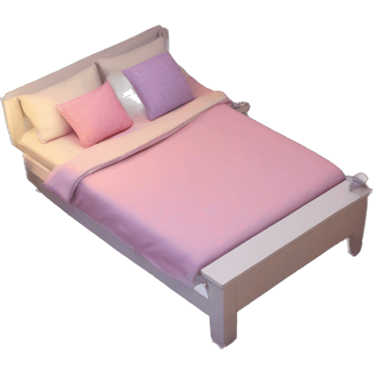 isometric-3d-cute-small-bedroom-teen-girl-interior emoji