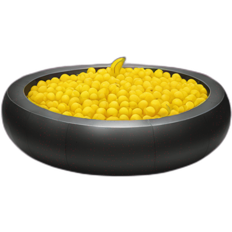 Disco banana ball pit emoji