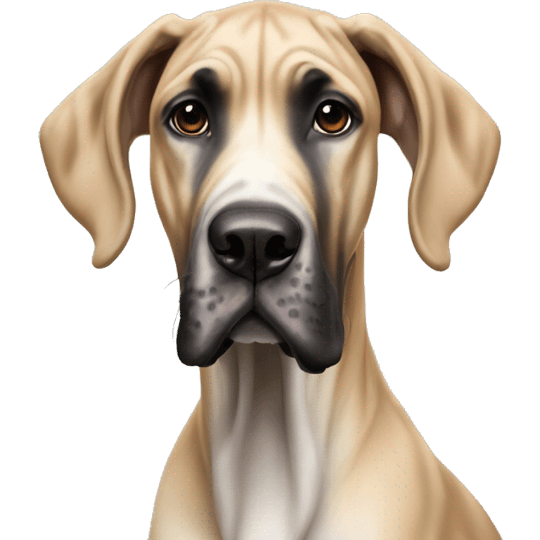 Hyper realistic fawn Great Dane  emoji