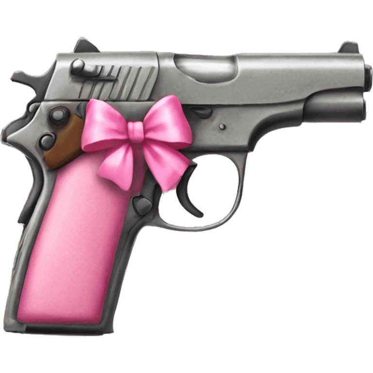 pistolwith a pink bow emoji