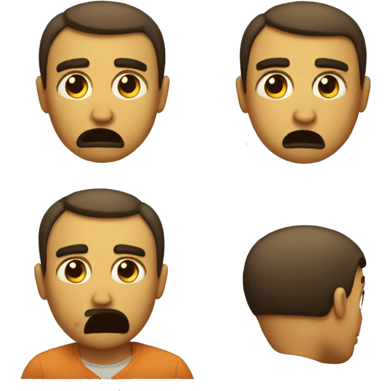 Sad and confused  emoji