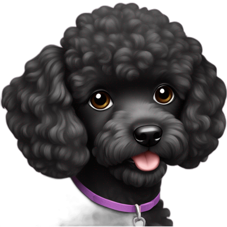 black MINI poodle emoji