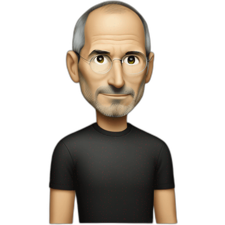 Steve jobs with iphone emoji