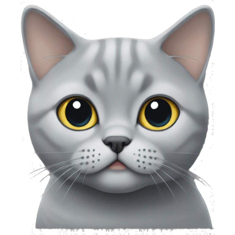 british shorthair in grey emoji