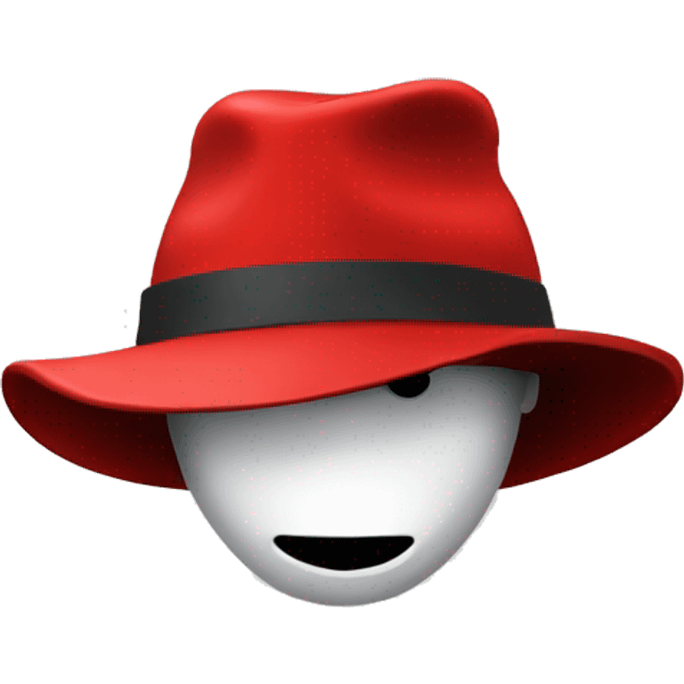 Linux hacker red hat emoji