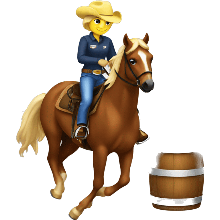 Barrel racing  emoji