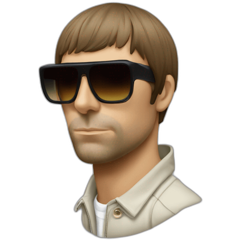 Liam Gallagher wtih sunglass emoji