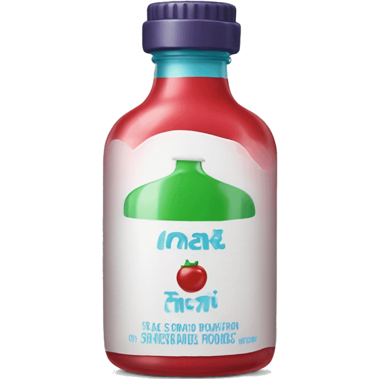 A single bottle of food coloring emoji