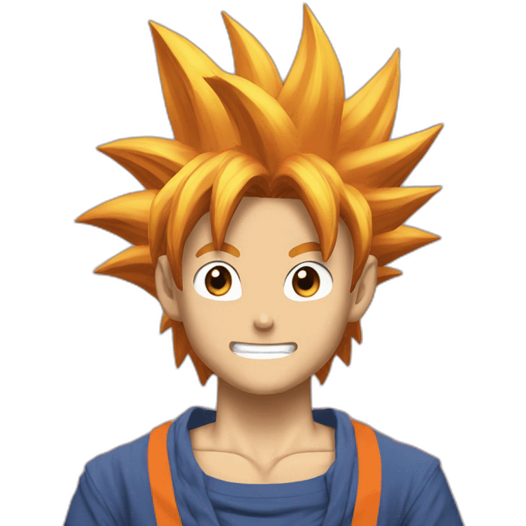 Goku with LGBT hair emoji