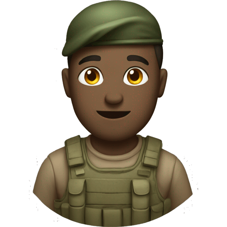 soldier with pan emoji