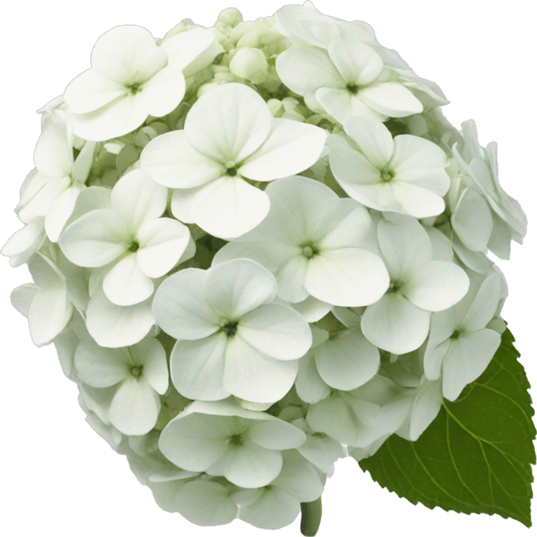 White hydrangea emoji