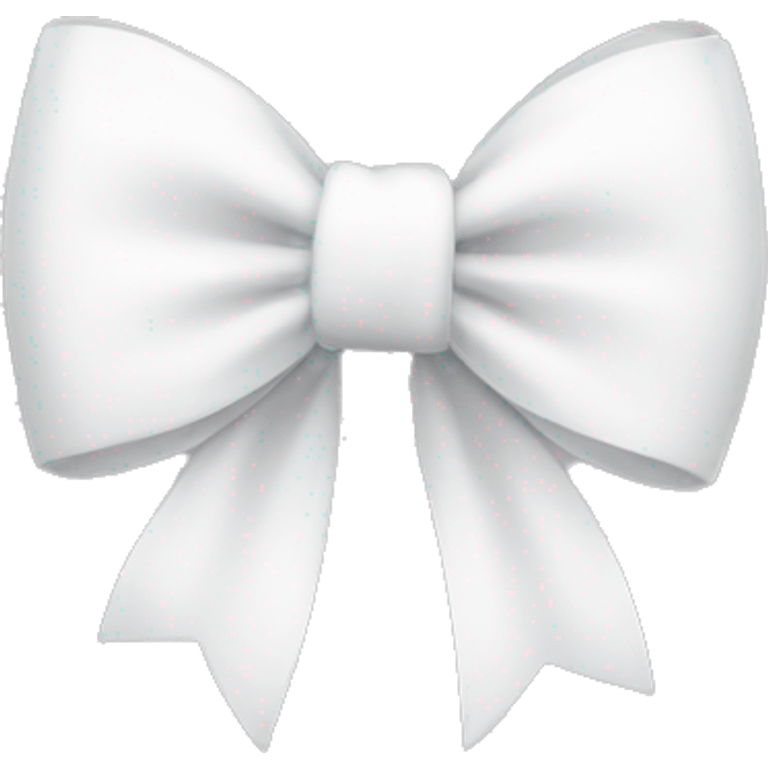 A cute White Bow emoji