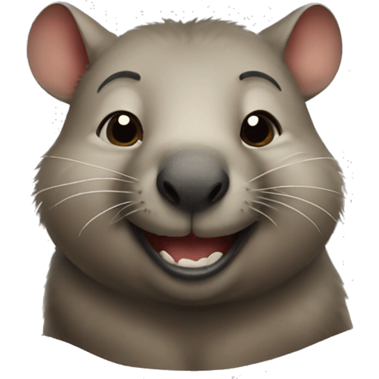 Wombat smiling emoji