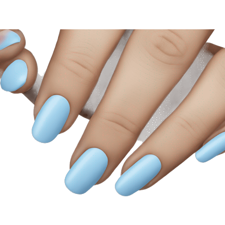 Light blue nails emoji