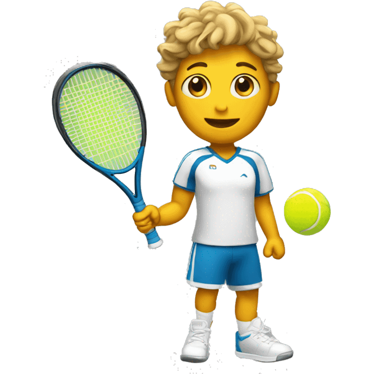 Me playing tennis emoji