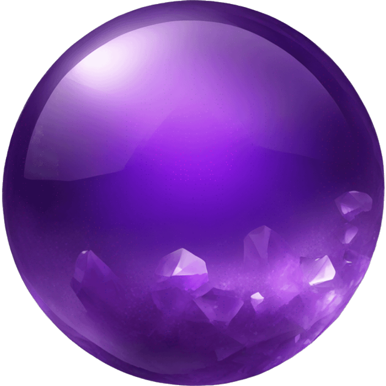 Amethyst crystal orb sphere emoji