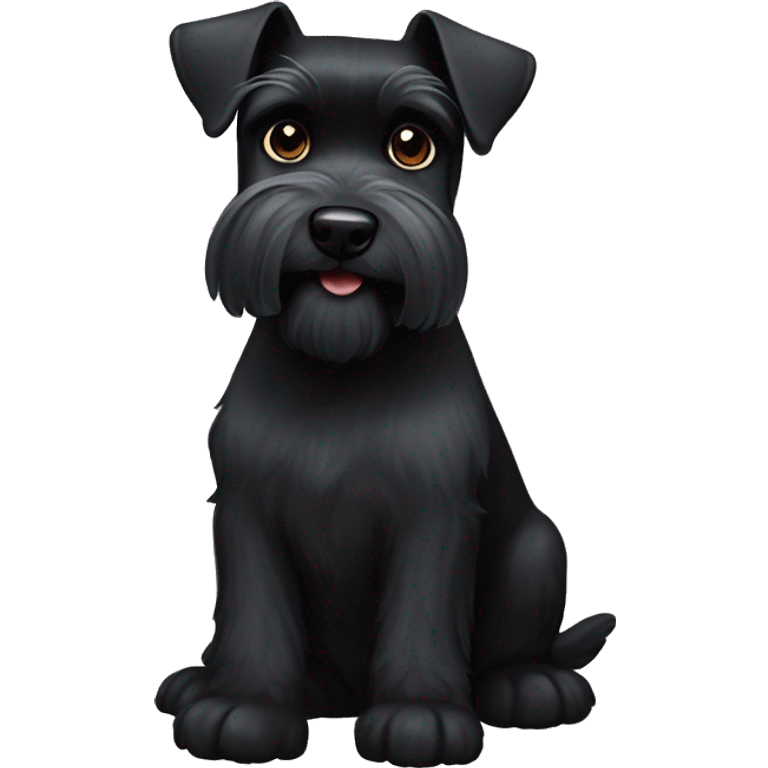 Black schnauzer  emoji