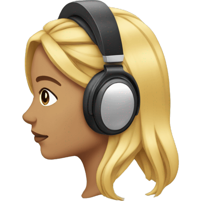 It girl headphones emoji