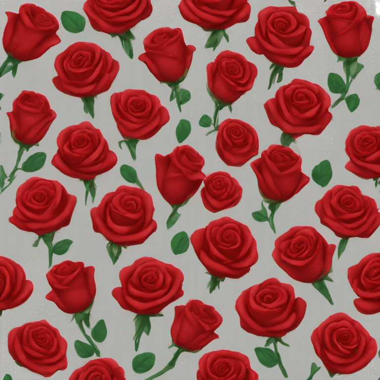 Red roses  emoji