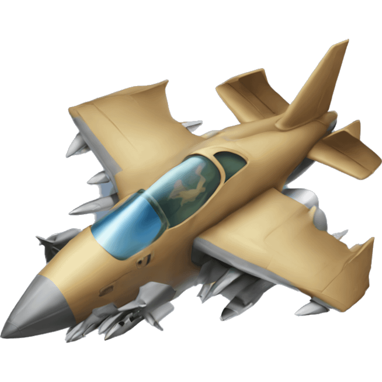 Warthog as a jet plane emoji