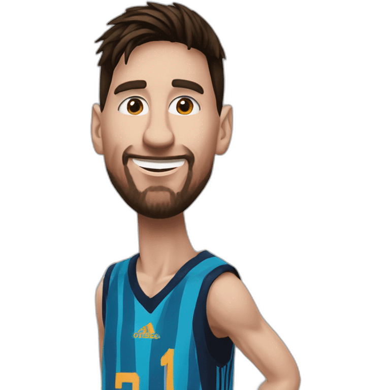 Lionel Messi plays basketball Lionel Messi plays basketball  emoji