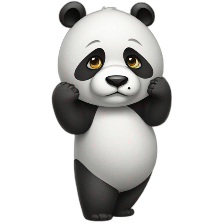 Sad panda emoji