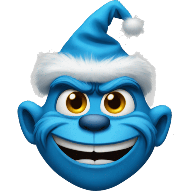 blue grinch head emoji