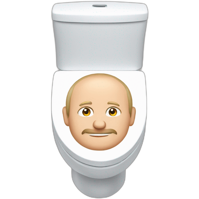 naked putin sits on toilet emoji