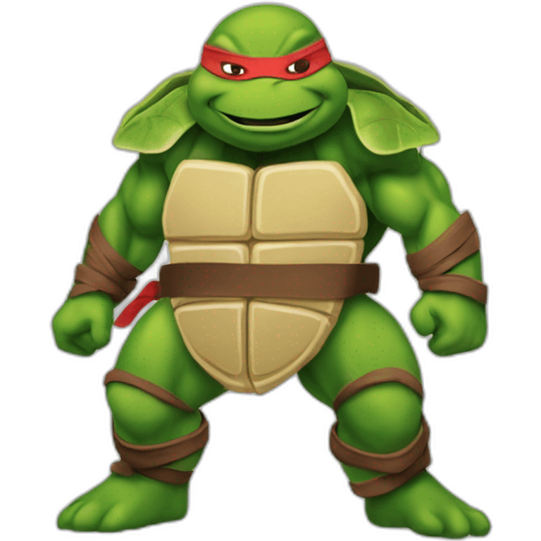 Ninja turtle shredded like lettuce emoji