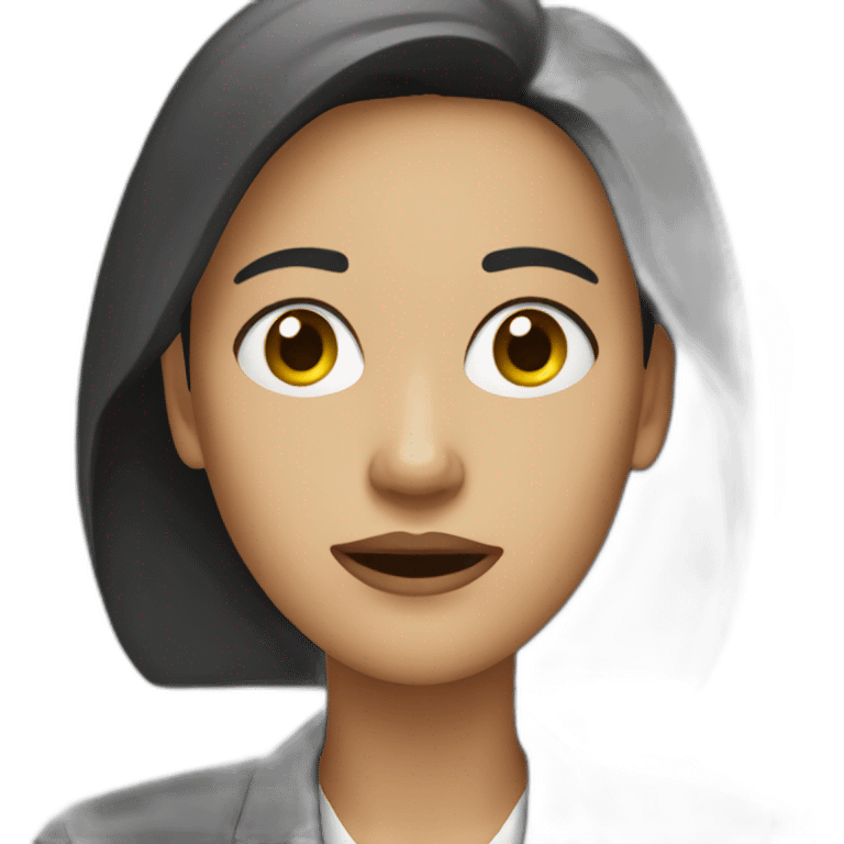 Woman HR-manager Disinterested emoji