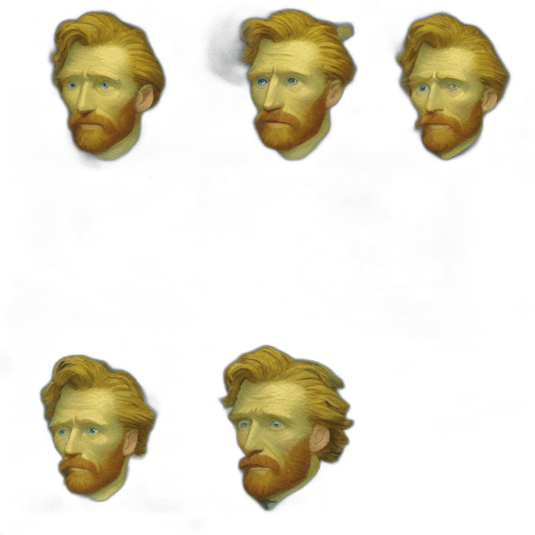 tableau nuit étoilée van gogh emoji