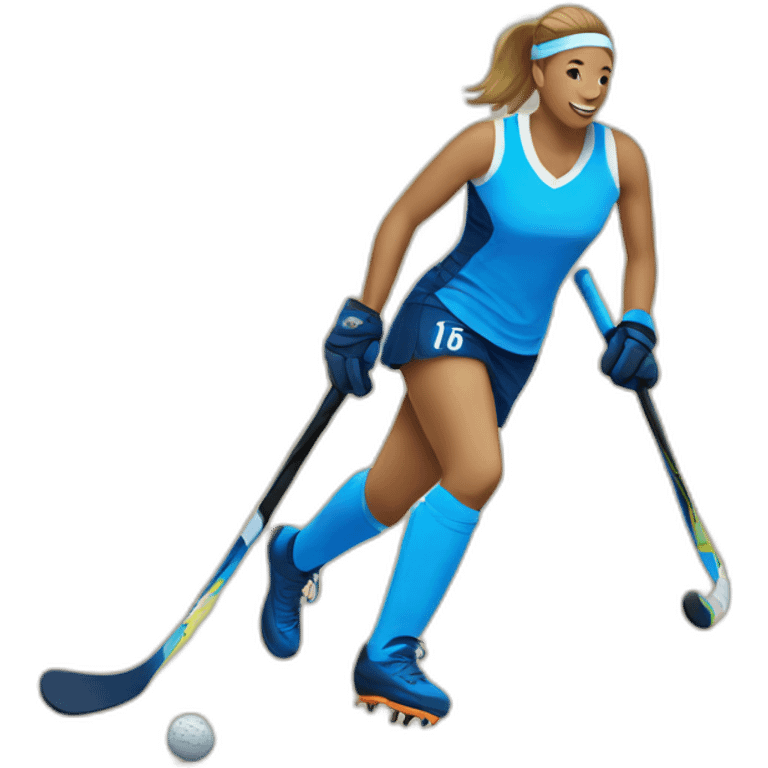 field hockey player emoji